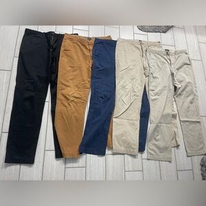Lot of 5 J. Crew Chinos 36x34 Bleecker/1040